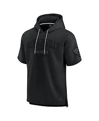 Fanatics Men's and Women's Black Jacksonville Jaguars Elements Ready Short Sleeve Pullover Hoodie