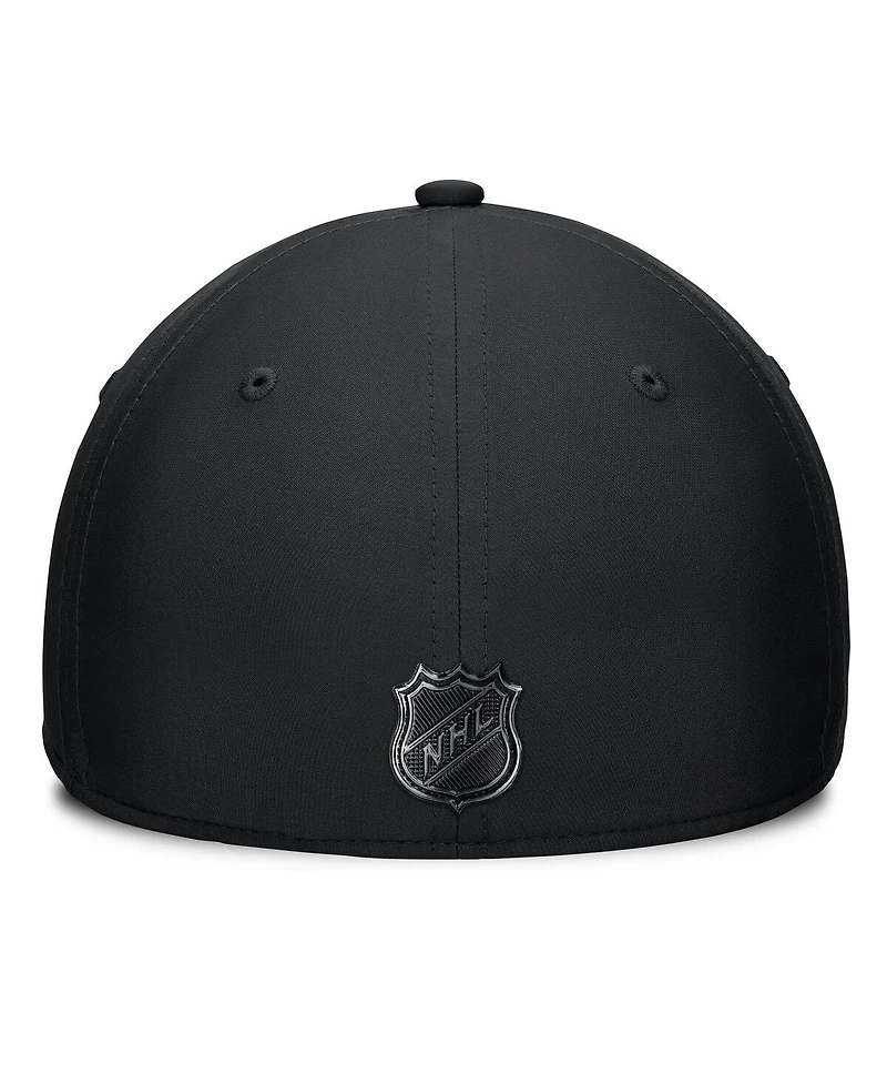 Fanatics Men's Black Seattle Kraken Authentic Pro Road Team Code Side Patch Flex Hat