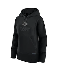 Fanatics Women's Black Boston Bruins Authentic Pro Road Pullover Hoodie