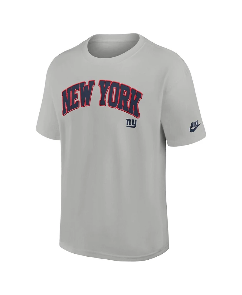 Nike Men's Silver New York Giants Rewind Max90 Statement T-Shirt