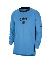 Nike Men's Blue La Clippers 2024/25 City Edition Authentic Pregame Performance Long Sleeve Shooting T-Shirt