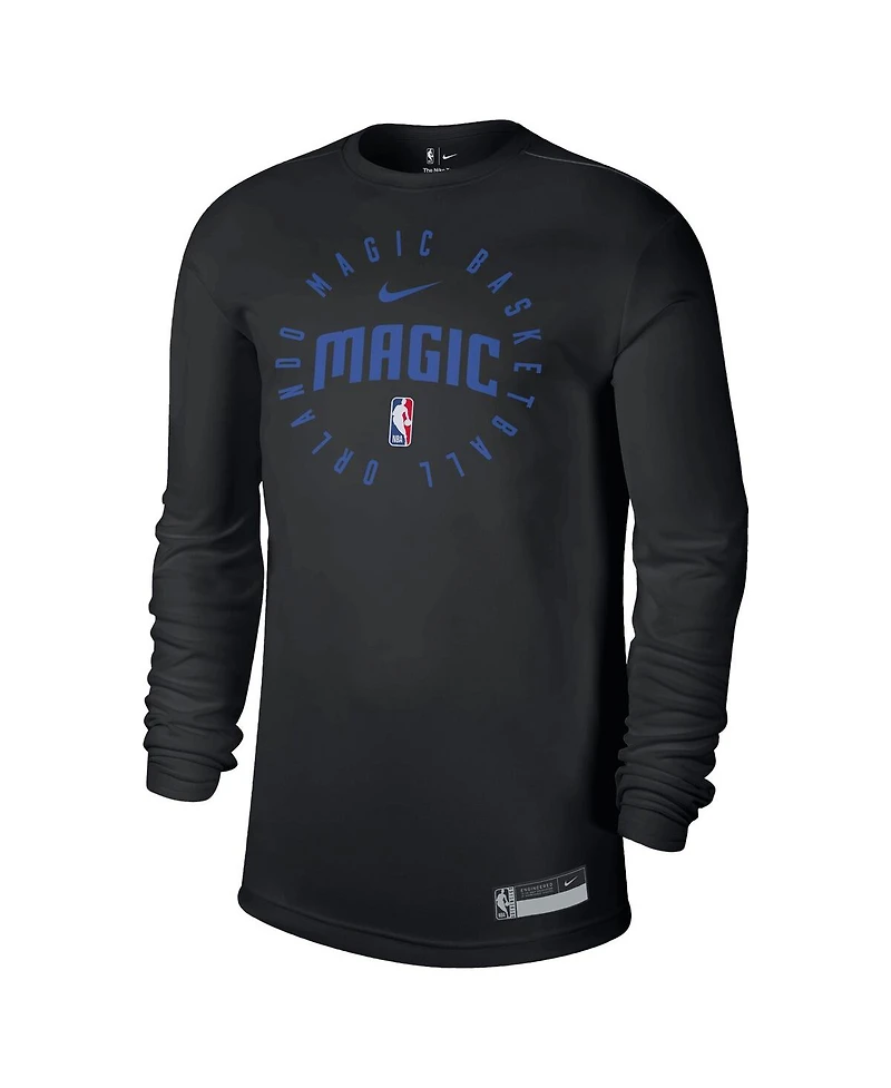Nike Men's Black Orlando Magic 2024/25 Legend On-Court Practice Long Sleeve T-Shirt