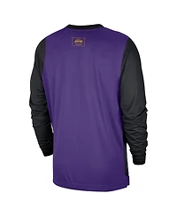Nike Men's Purple/Black Los Angeles Lakers 2024/25 City Edition Authentic Pregame Performance Long Sleeve Shooting T-Shirt