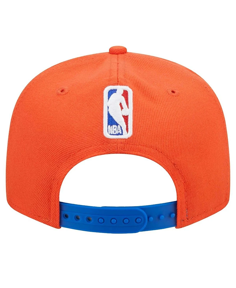 New Era Men's Orange Oklahoma City Thunder Jersey Hook Statement Edition 9FIFTY Snapback Hat