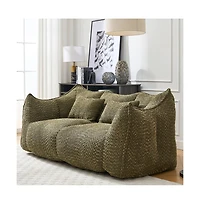 Bean Bag Chair for Adults, Cozy Chenille Sofa, Perfect for Gaming, Reading, and Relaxing-The Pop Home