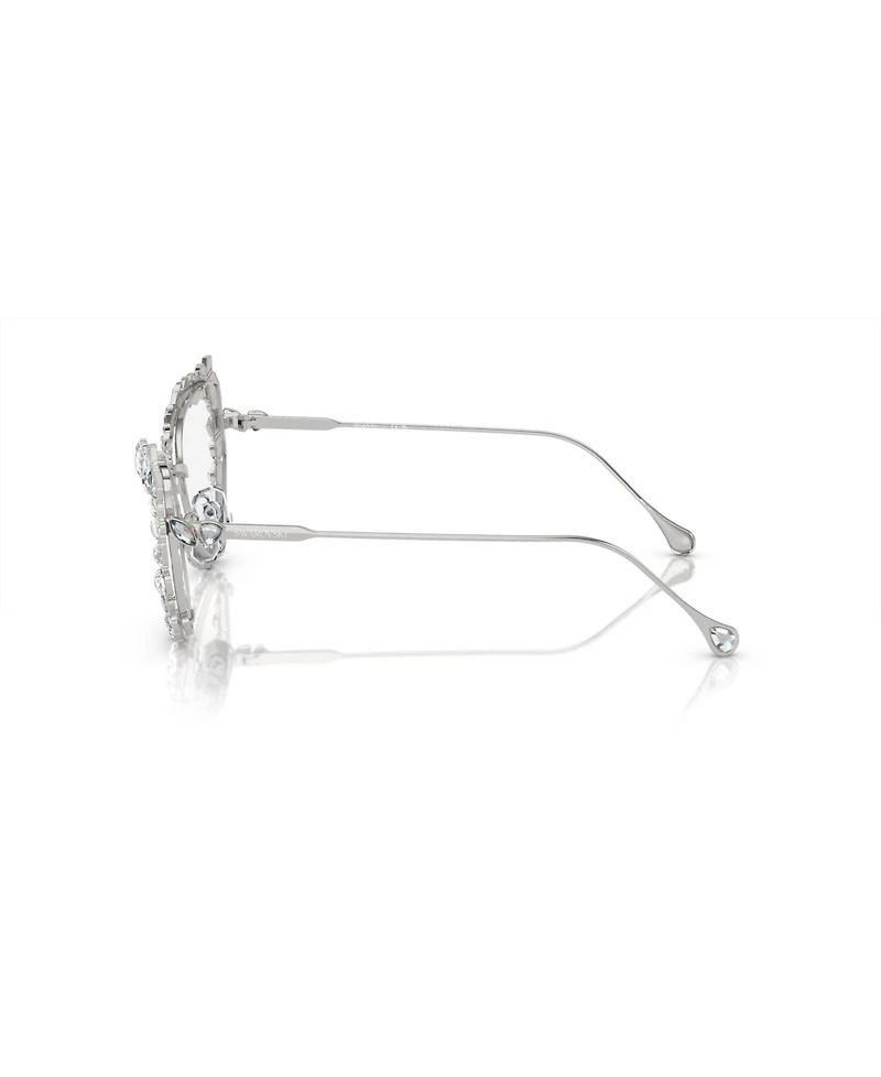 Swarovski Women's Blue Light Glasses with Crystals clip-on, SK7011