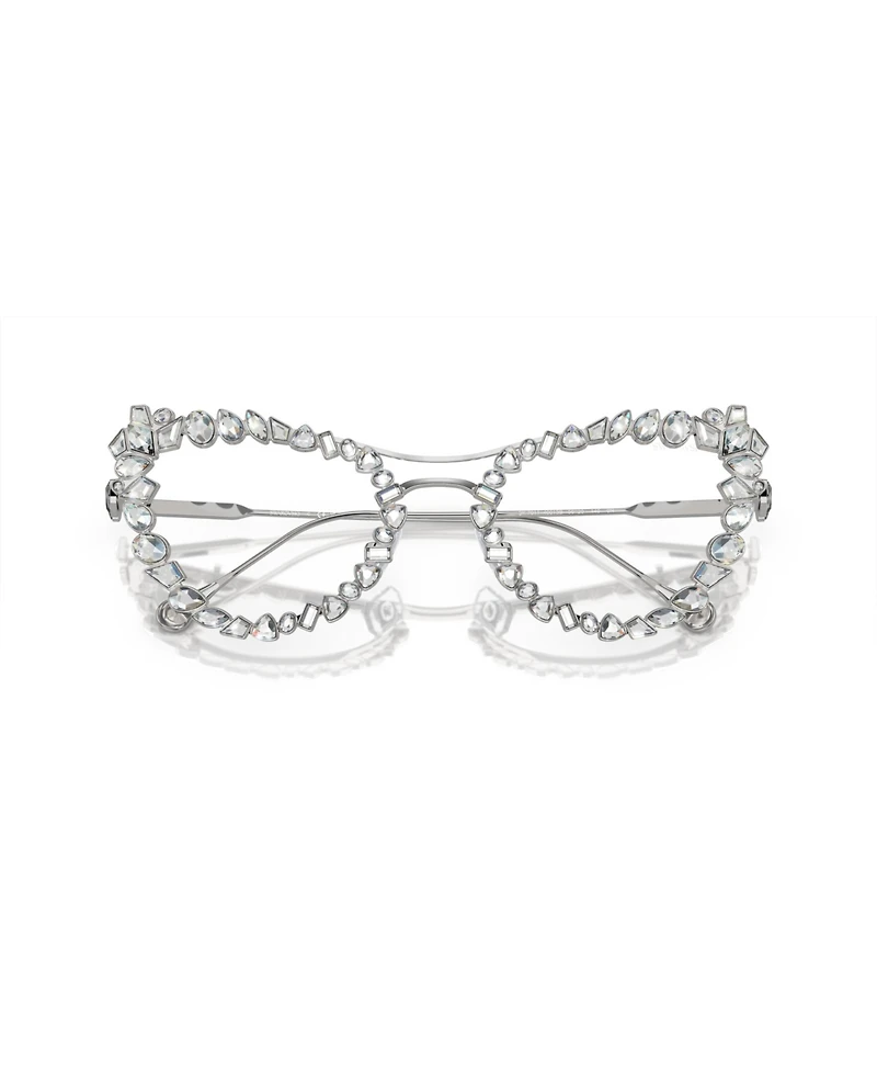 Swarovski Women's Blue Light Glasses with Crystals clip-on, SK7011