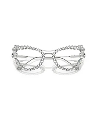 Swarovski Women's Blue Light Glasses with Crystals clip-on, SK7011