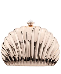 Nina Seashell Metal Minaudiere Clutch