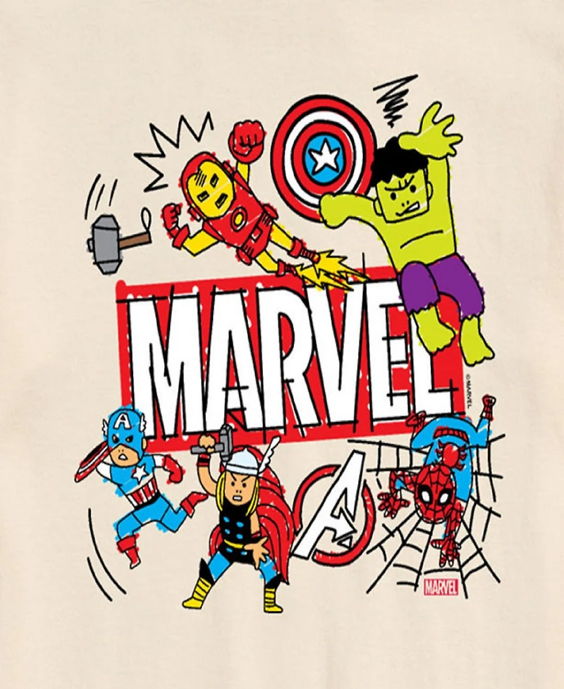 Airwaves Men's The Avengers Short Sleeve T-Shirt