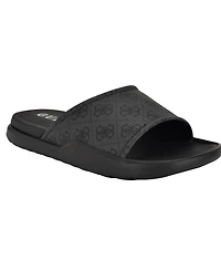 Guess Men's Magaria Branded Elevated Pool Slides
