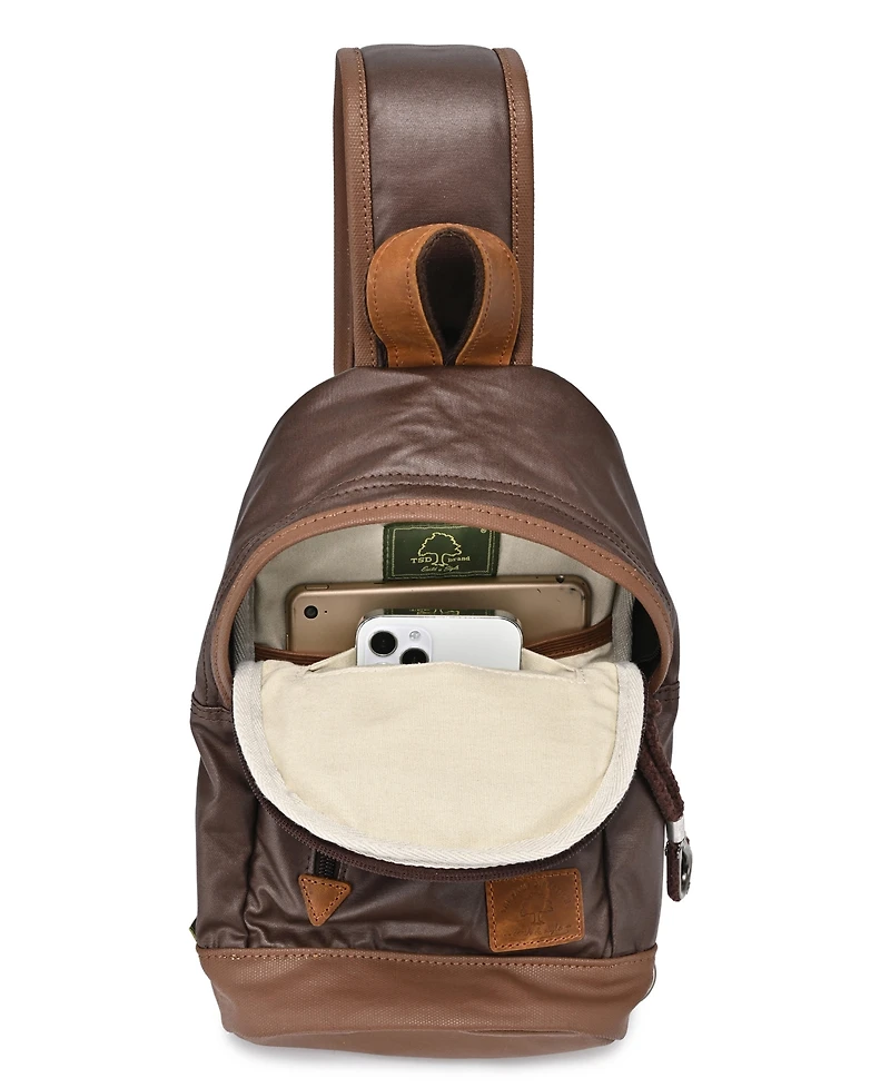 Tsd Brand Urban Light Coated Canvas Sling Bag