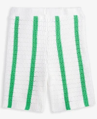 Epic Threads Little & Big Girls Striped Crochet Knit Shorts, Exclusively at Macy's