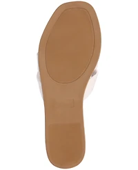 Journee Collection Women's Prylin Bow Slide Flat Sandals