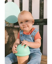 Deux par Deux Baby Boys Light Soft Denim Overalls Jeans Blue