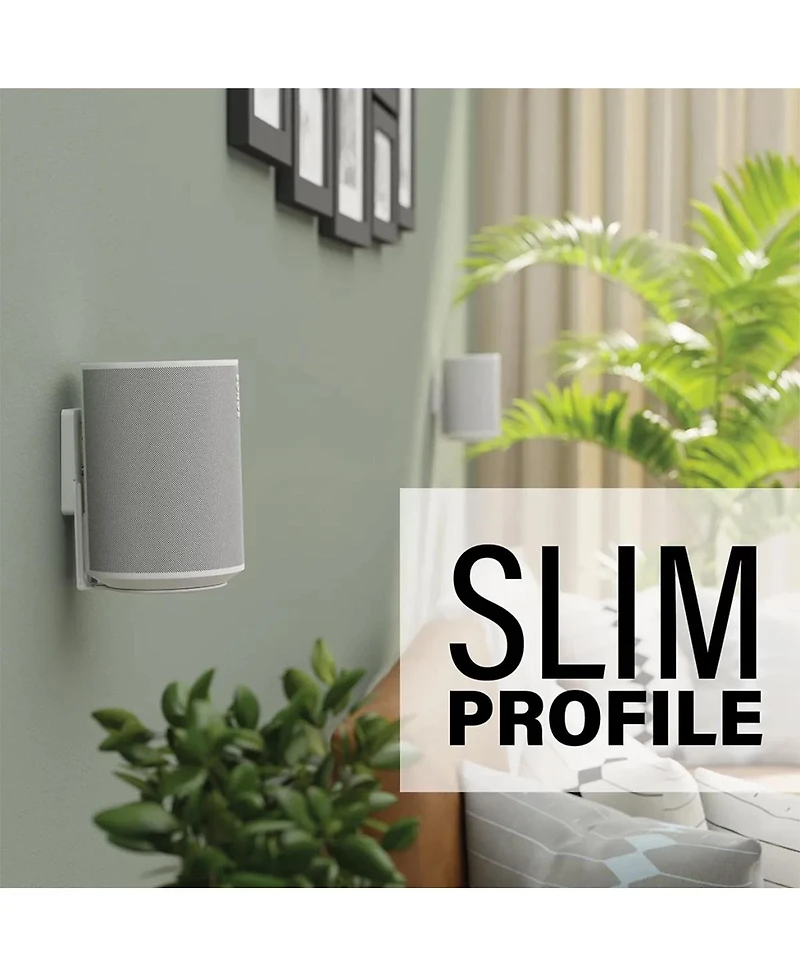 Sanus WSFME12 Fixed Speaker Wall Mounts for Sonos Ear 100 - Pair
