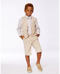 Deux par Boy Bow Tie Light Taupe - Toddler|Child