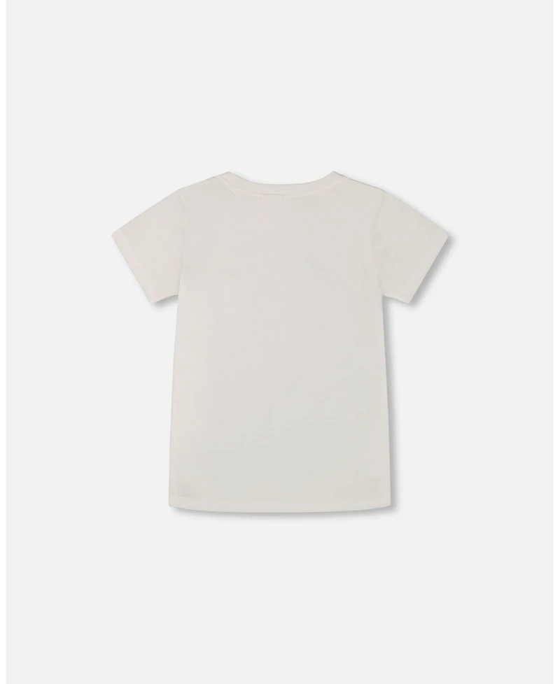 Deux par Toddler Boys Short Sleeve Tee With Pocket White - Toddler|Child