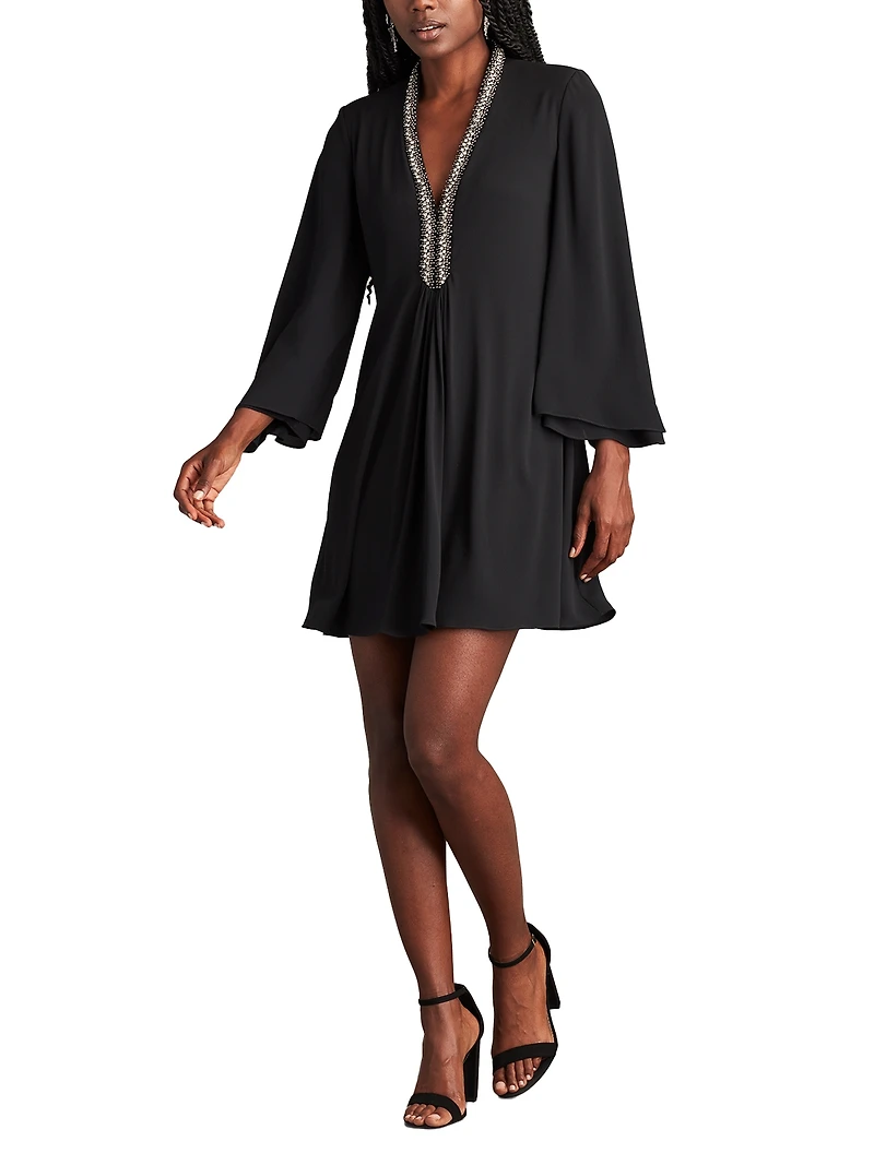 Tadashi Shoji Copley Shoulder Drape Gown