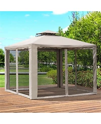 Patio Gazebo Durable Canopy Shelter for Outdoor Relaxation, Events, and Protection from the Elements