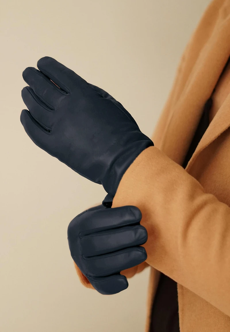 Women`s extra long Premium Lamb Leather Touchscreen Gloves "Keira