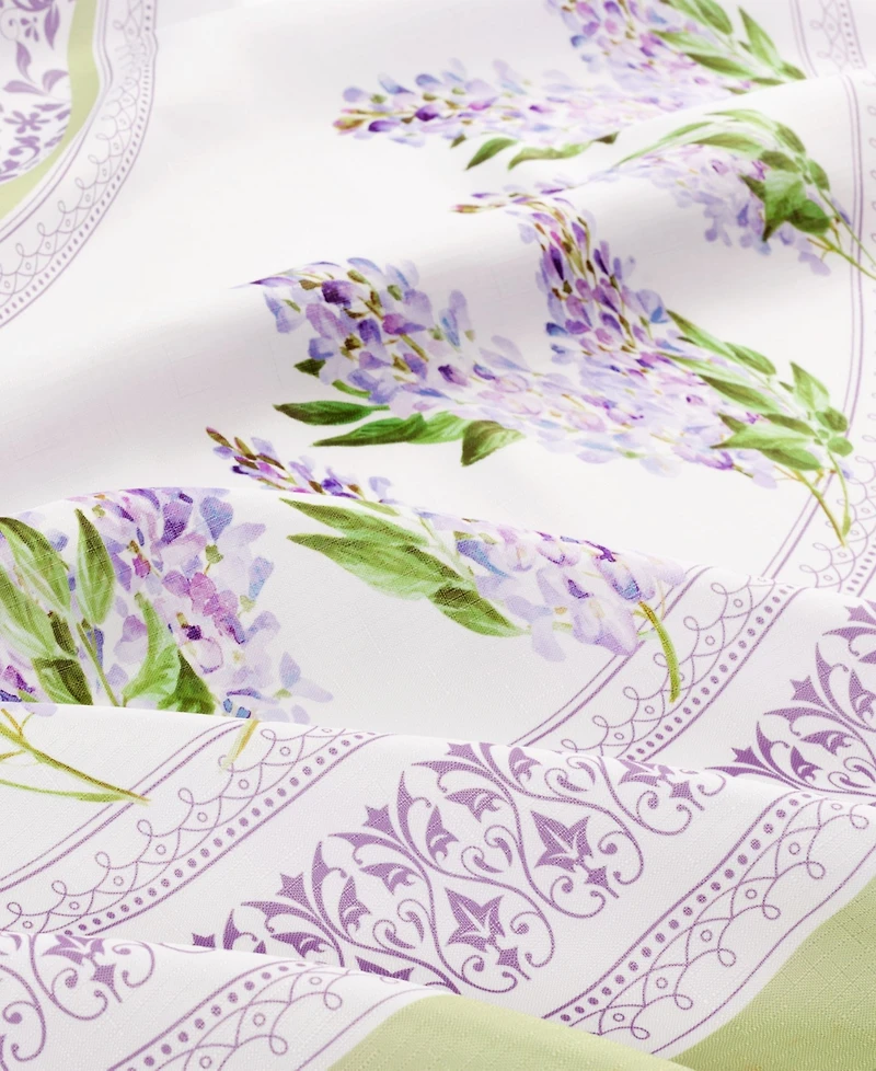 Elrene Lilac Garden Floral Dinner Napkins, 17" X 17"