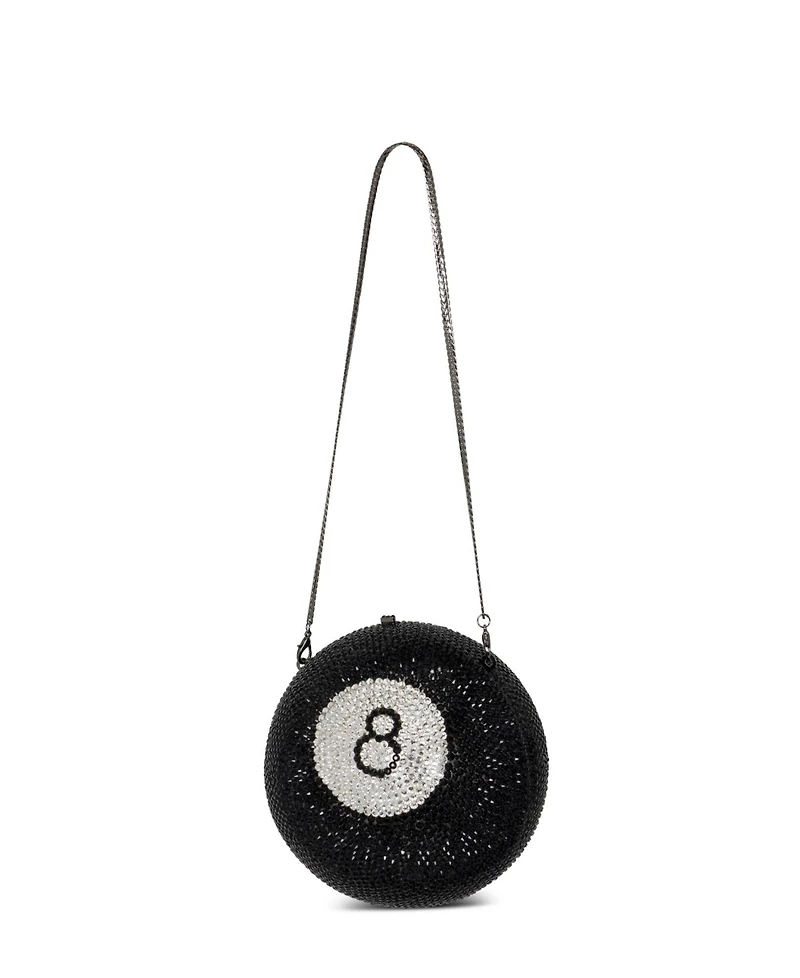 The Magic 8 Ball Rhinestone Clutch Purse
