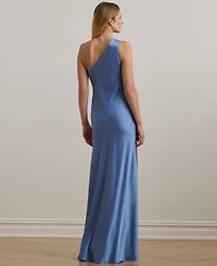 Lauren Ralph Lauren Women's Satin Charmeuse One-Shoulder Gown