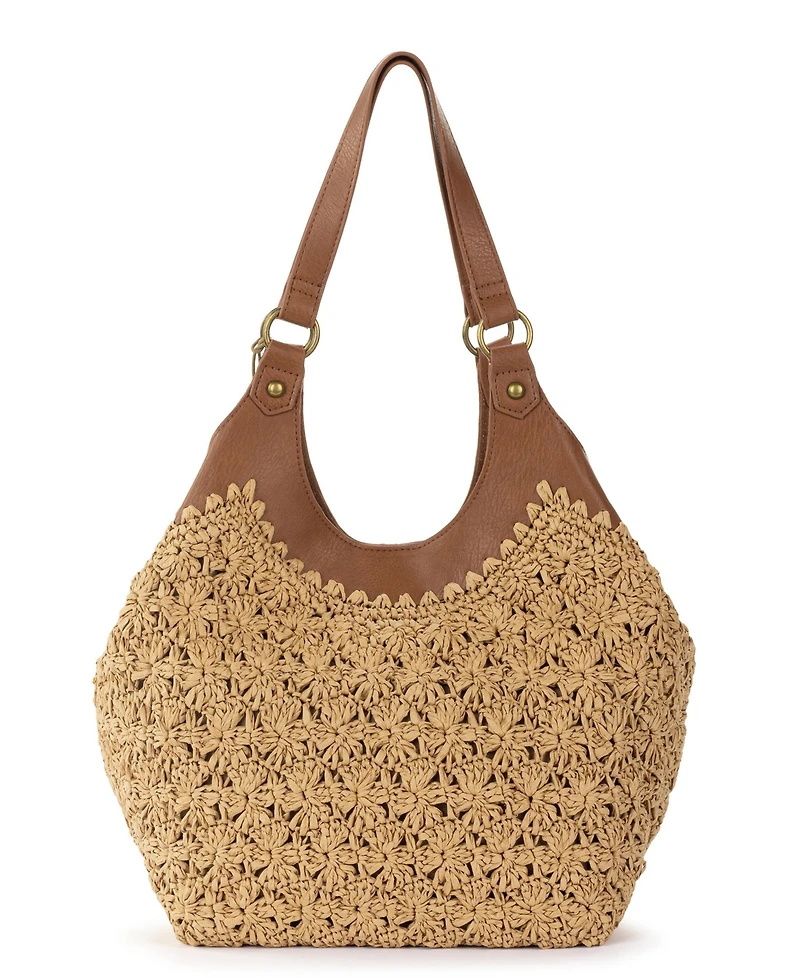 The Sak Roma Straw Small Shopper Tote Bag