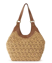 The Sak Roma Straw Small Shopper Tote Bag