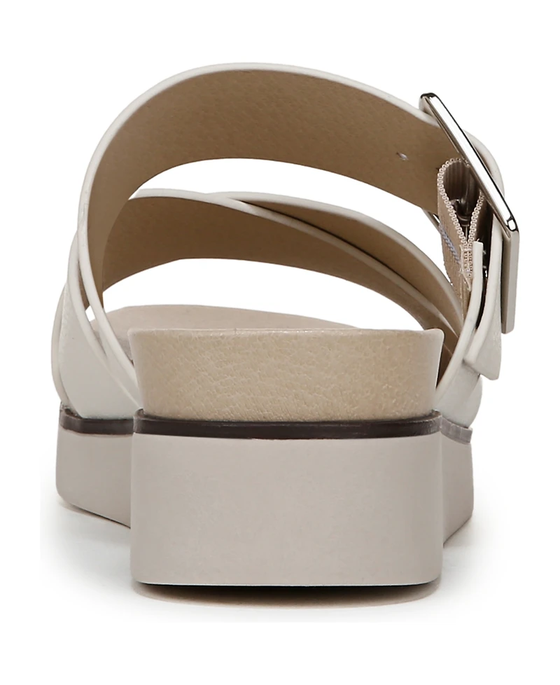 LifeStride Women's Getaway Open Square Toe Platform Slide Sandals