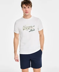 Lacoste Men's Rene Lacoste Print Tennis Heritage T-Shirt - NYV