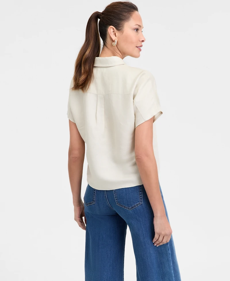 I.n.c. International Concepts Women's Tie-Front Blouse