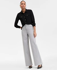 I.n.c. International Concepts Women's Knit Utility Shirt, Exclusively at Macy's