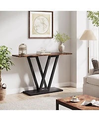 Tribesigns Gold Console Table, Modern Hallway Table for Entryway, 43 Inch Entryway Tables Narrow Sofa Living Room, Stable Metal Frame & Easy