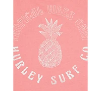 Hurley Big Girls Tropical Vibes Only Graphic T-Shirt
