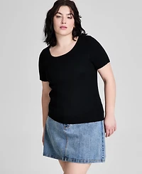 And Now This Trendy Plus Short-Sleeve Sweater, Exclusively at Macy's