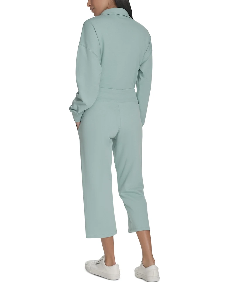 Calvin Klein Women's Cropped Drawstring-Waist Pants