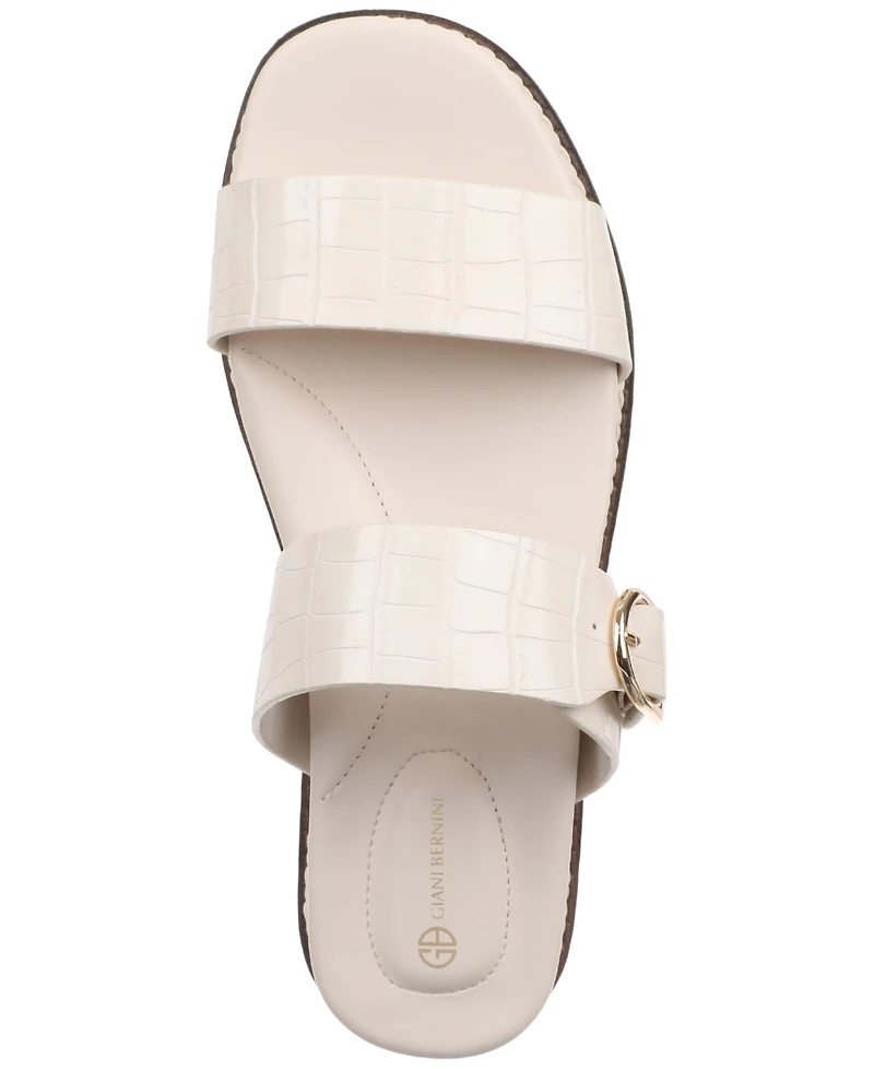Giani Bernini Women's Gianaa Memory Foam Double Band Footbed Sandals, Created for Macy's
