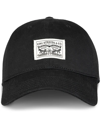 Levi's Men's Relaxed Double Horse Logo Patch Baseball Hat