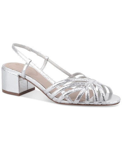 Giani Bernini Women's Myrahh Cagey Slingback Block Heel Dress Sandals, Created for Macy's