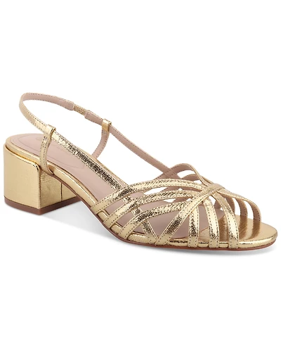 Giani Bernini Women's Myrahh Cagey Slingback Block Heel Dress Sandals, Created for Macy's