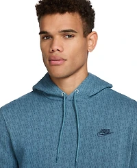 Nike Men's Club Fleece Pull-Over Monogram Hoodie
