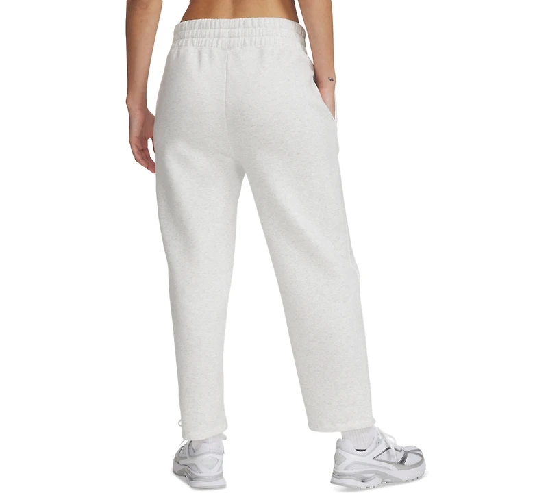 Under Armour Women's Rival Fleece Pintuck Ankle Pants