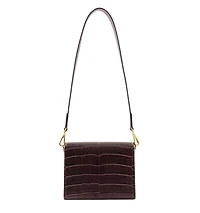 Jw Pei Mini Flap Croc Crossbody Bag