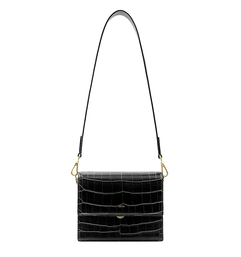 Jw Pei Handbags Mini Flap Croc Crossbody Bag