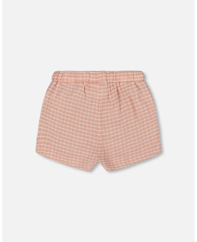 Deux par Big Girls Crinkle Short Light Old Pink