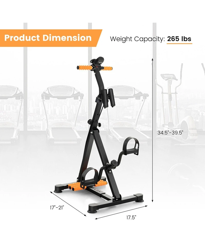 Adjustable Lcd Pedal Exercise Bike with Massage