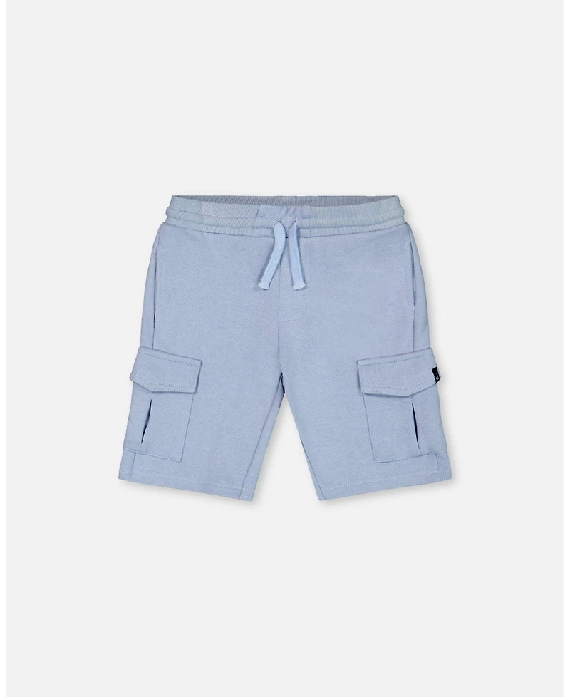 Deux par Deux Baby Boys French Terry Short Pale Blue