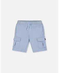 Deux par Deux Baby Boys French Terry Short Pale Blue